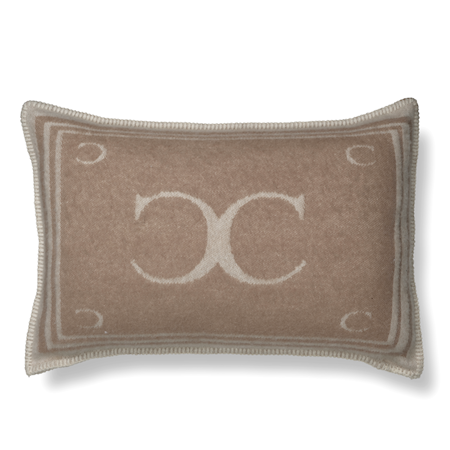 Monogram Kuddfodral Beige 40x60 cm