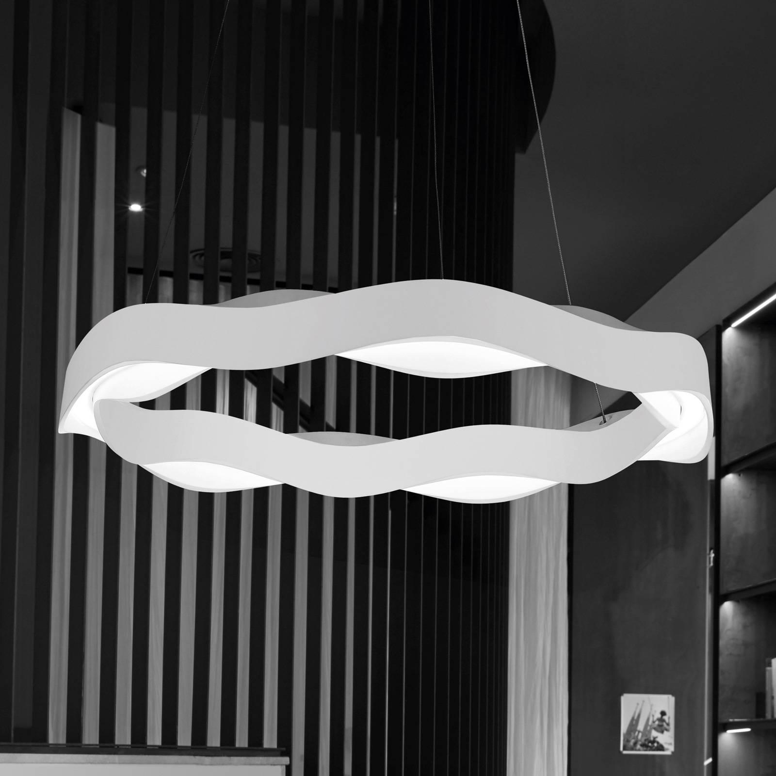 Grok Hello LED-hänglampa, dimbar, Ø 63 vit matt