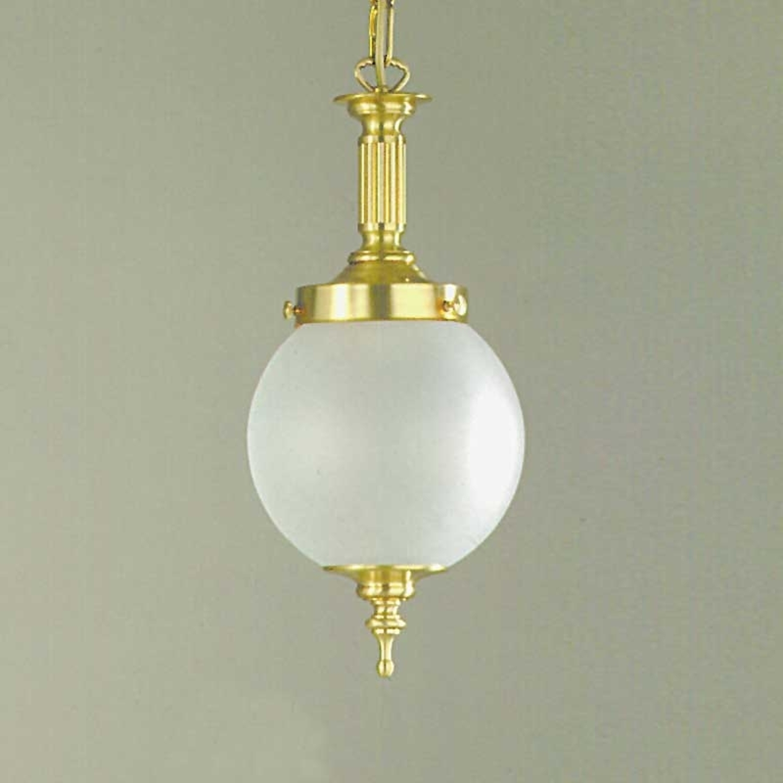 Bronsfärgad hänglampa OBJEKT i jugendstil, 20 cm
