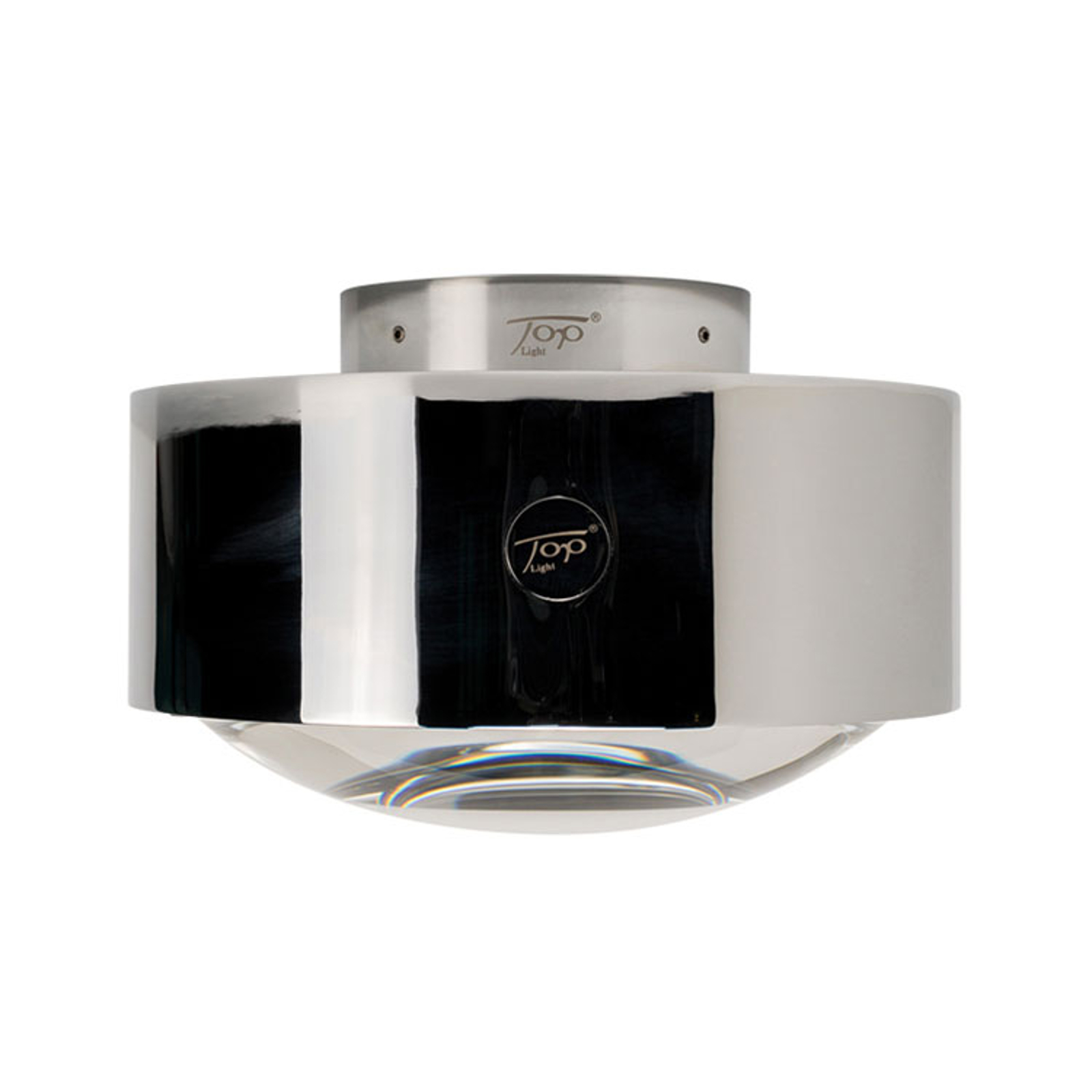 LED-taklampa Puk Maxx Plus, krom