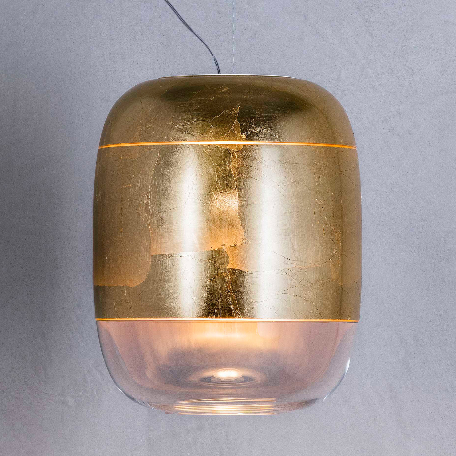 Prandina Gong S3 hänglampa guld