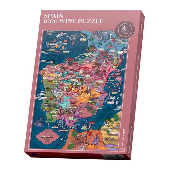 Water and Wines - Vinpussel - Spanien 1000 bitar Rosa