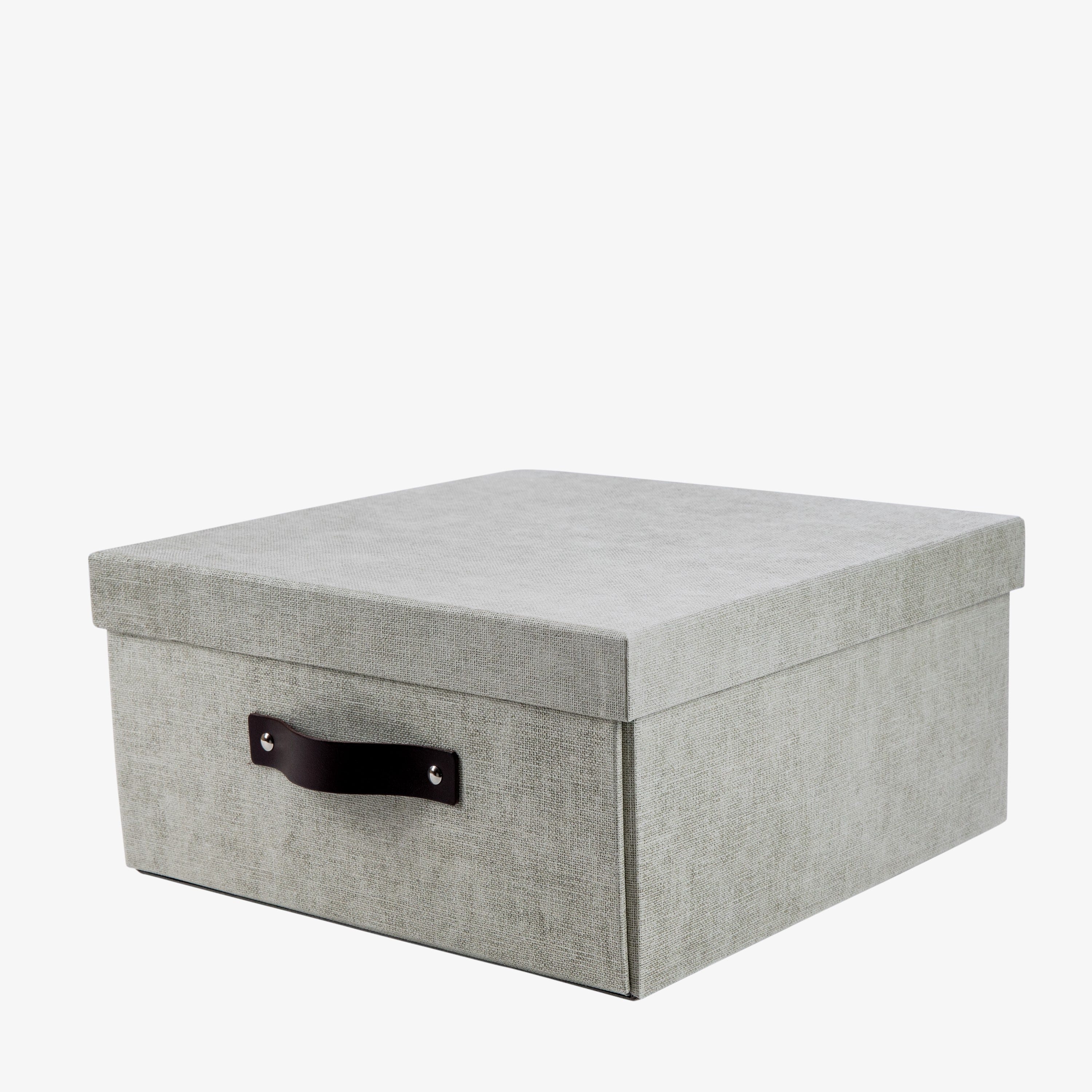 Förvaringslåda Låg Canvas Sandbeige