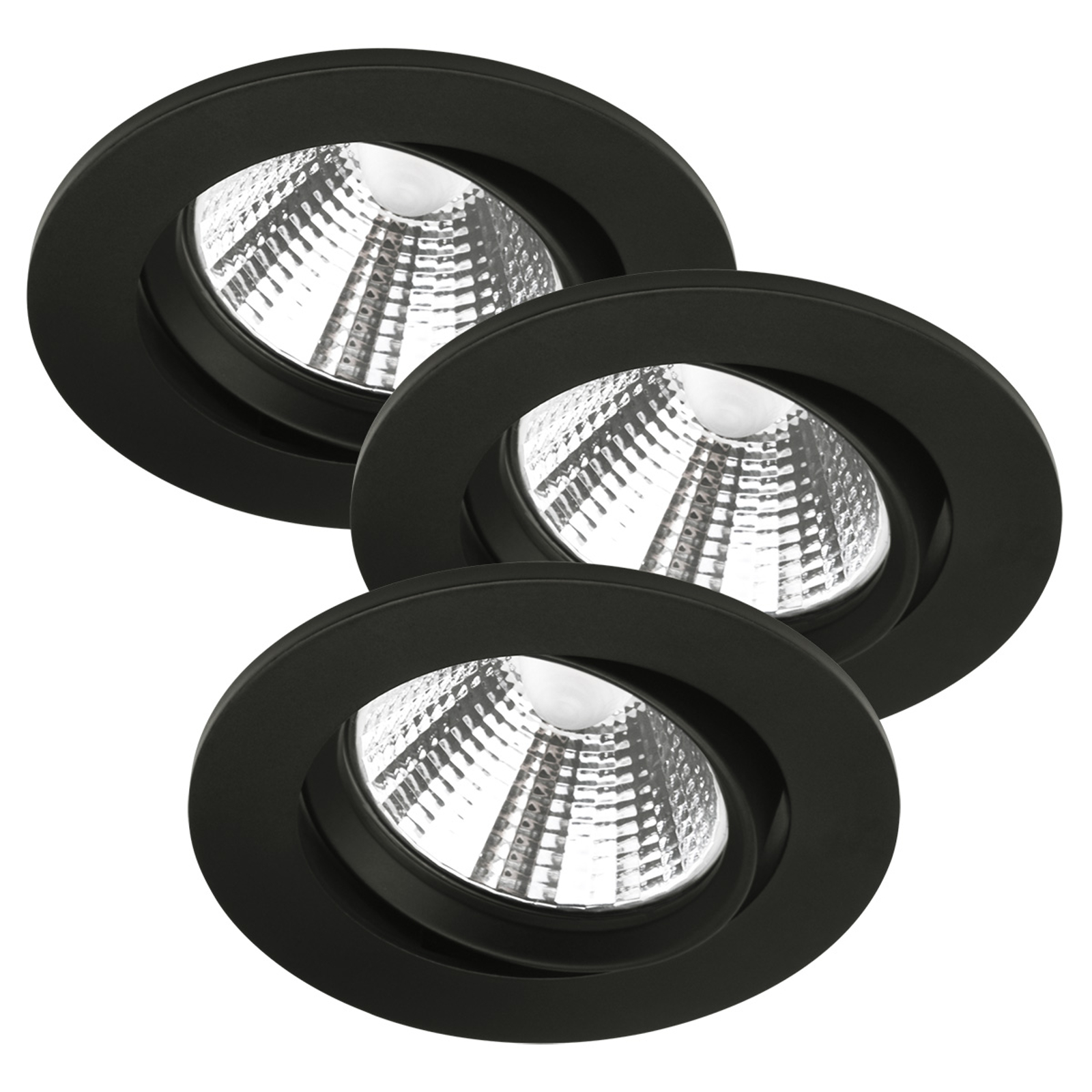 LED-takinbyggnadsspot Freemont 2700K 3-pack svart