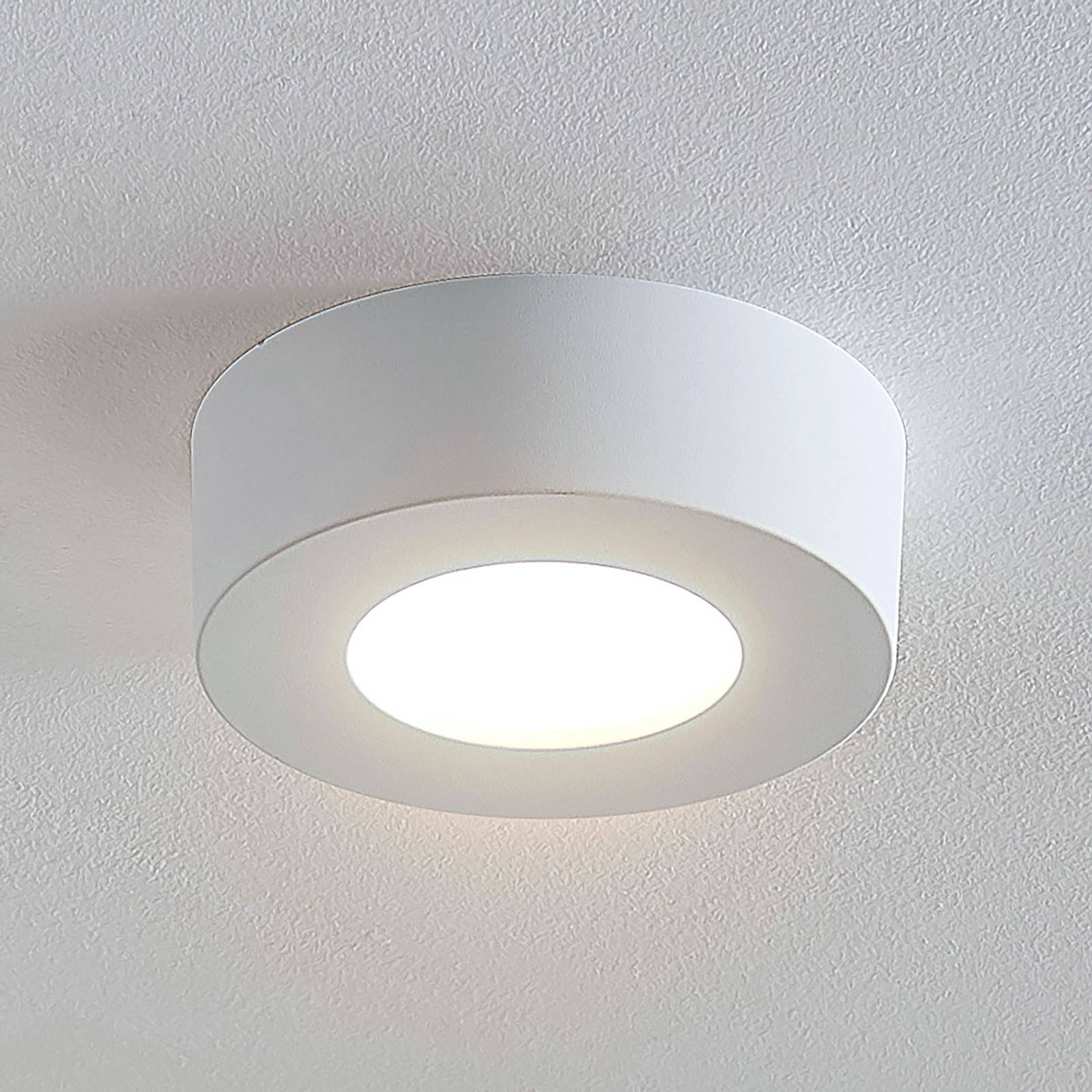 LED-taklampa Marlo vit 3 000 K rund 12,8 cm