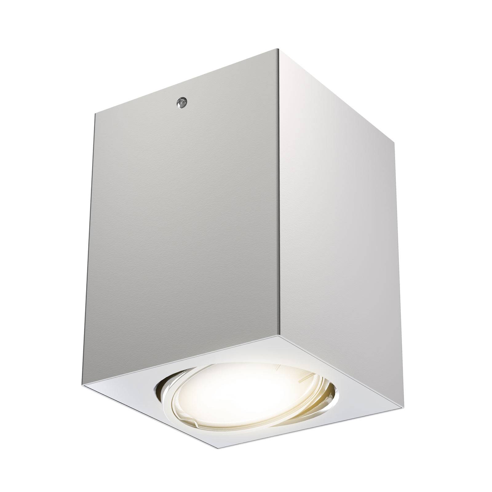 LED-takspotlight 7120 med GU10-LED-lampa, silver