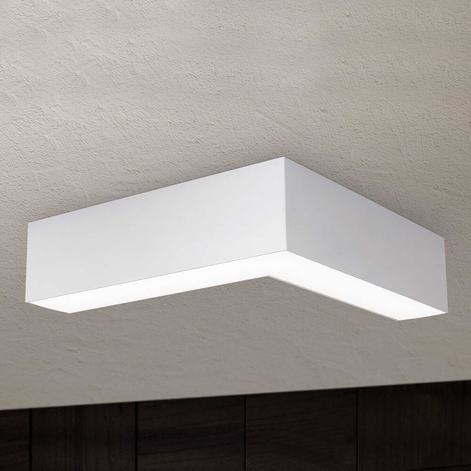 LED-taklampa Sando med upphängningsset – 30x30 cm