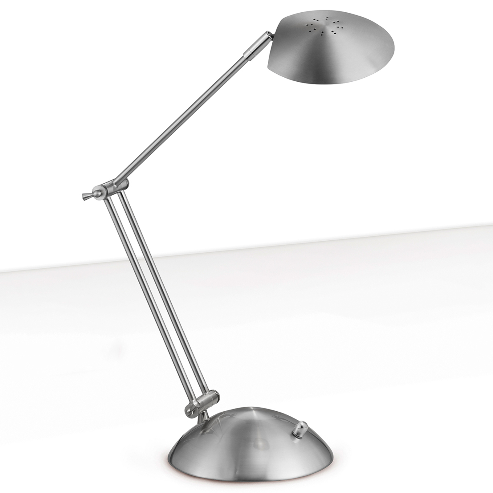 Matt nickelfärgad LED-skrivbordslampa Calcio