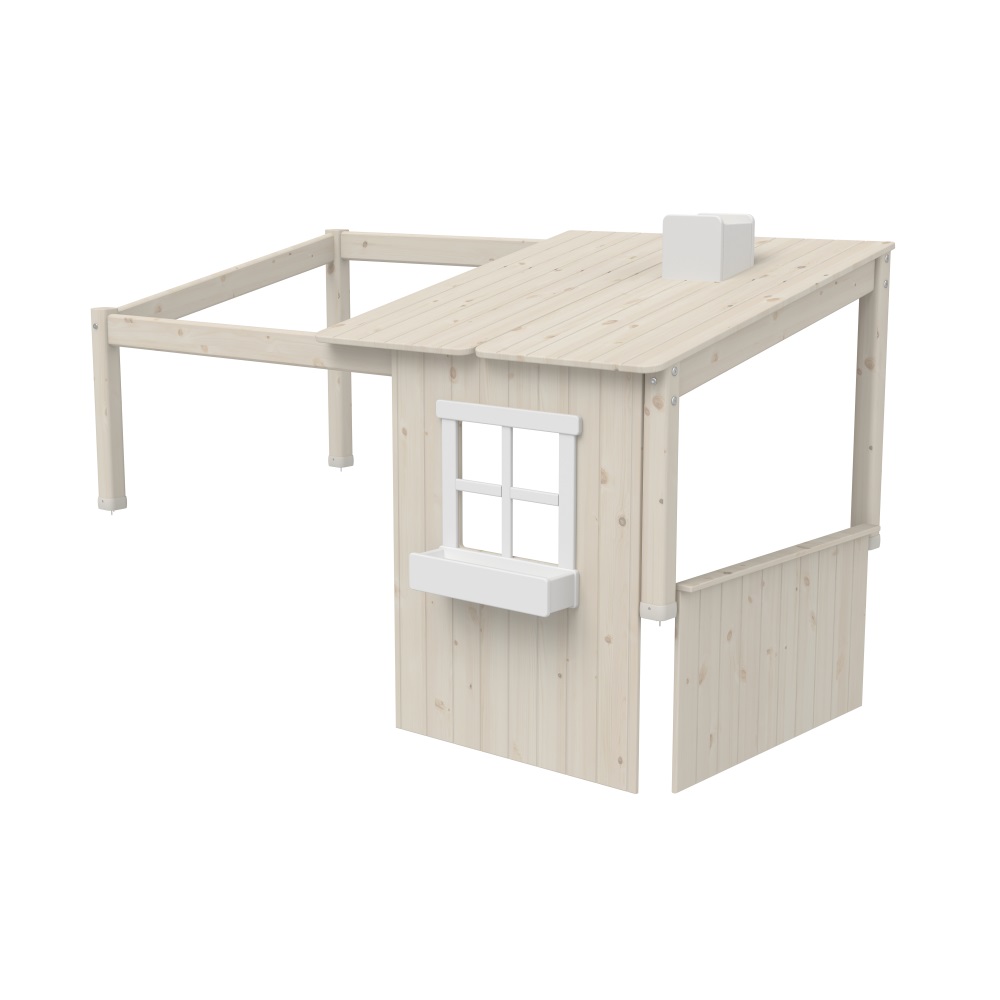 Sänghus halvt CLASSIC 190 cm vitpigmenterat, Flexa