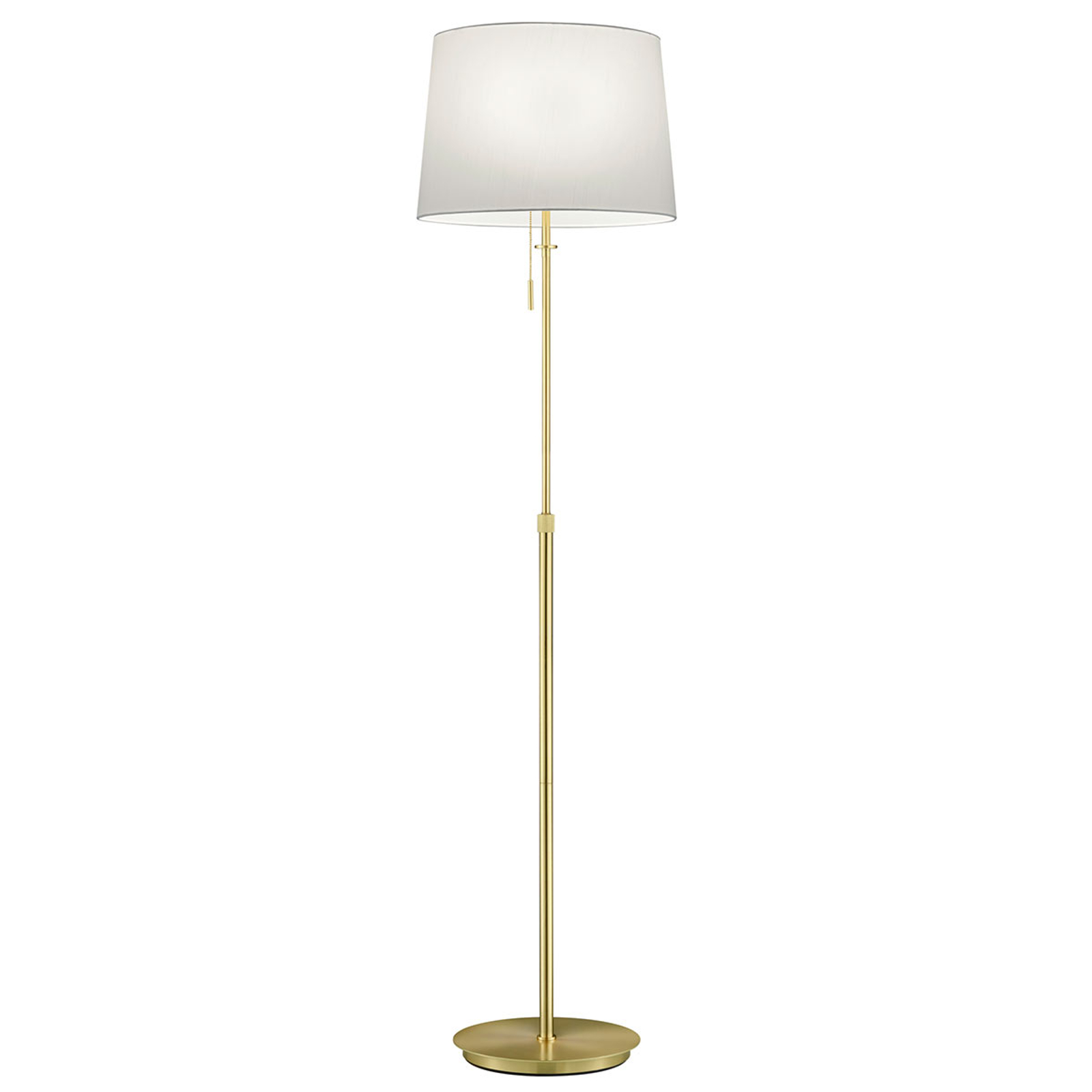 Höjdjusterbar golvlampa Lyon med dragströmbrytare