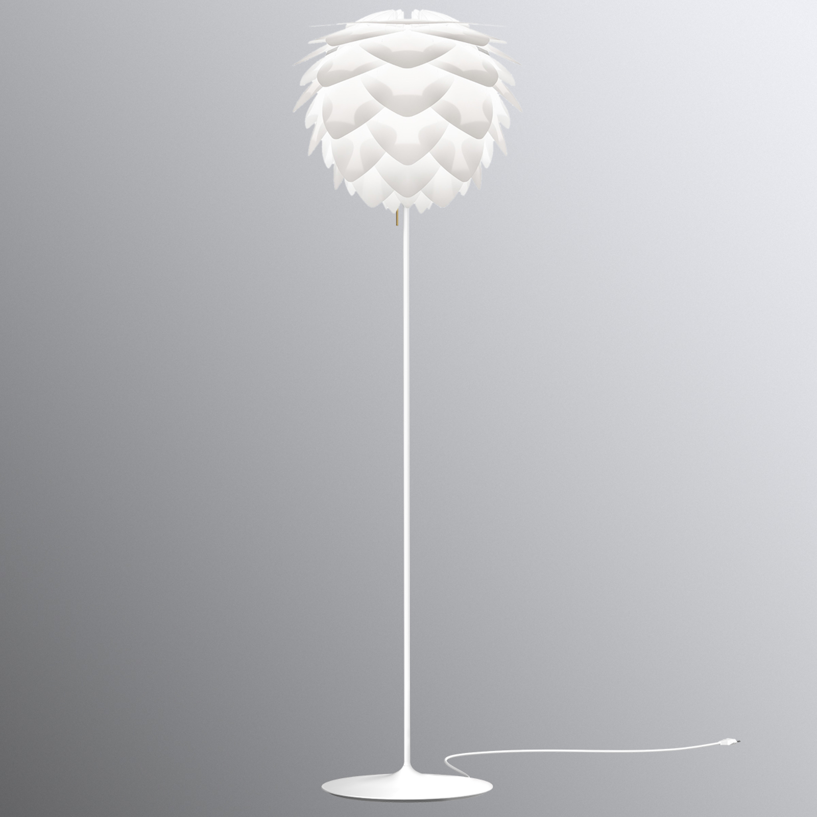 UMAGE Silvia medium golvlampa vit