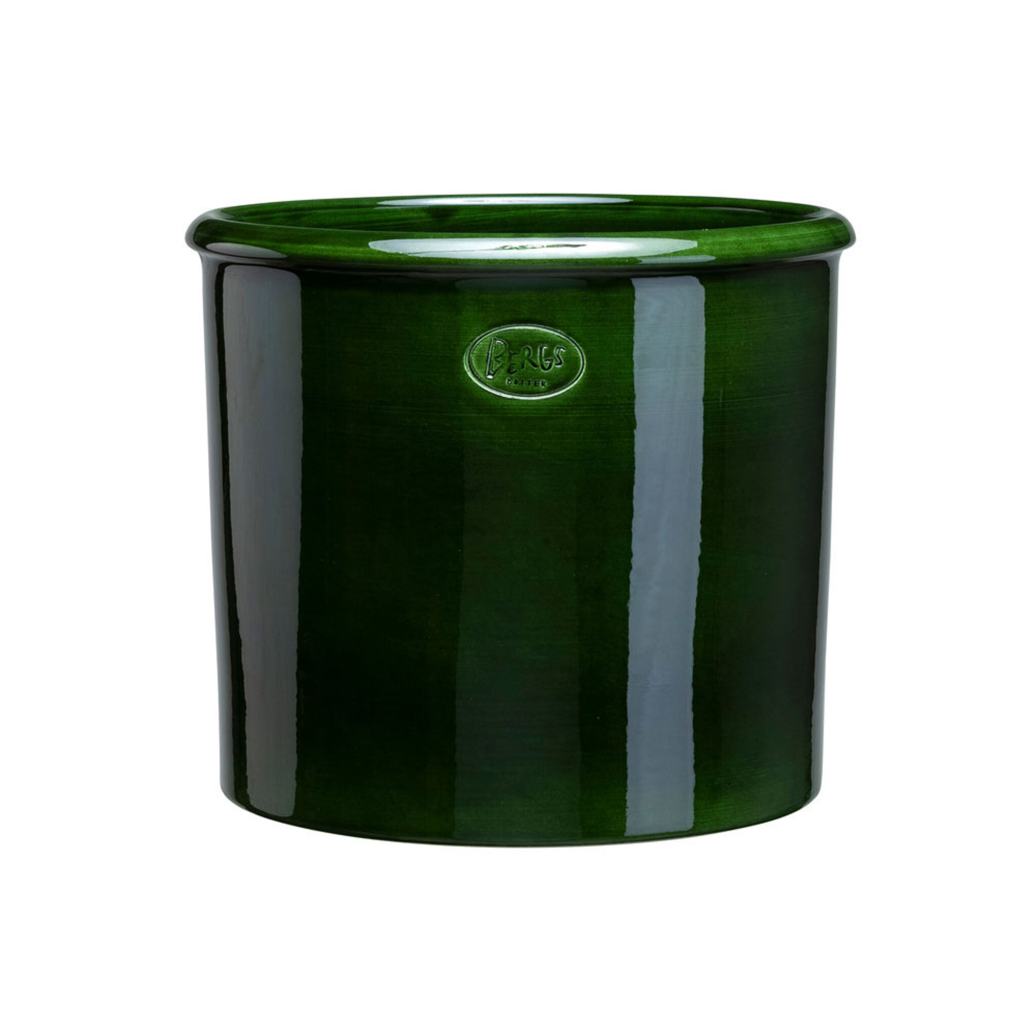 Bergs: Modena Glazed Emerald Green, 40 cm, Kruka, 40 CM