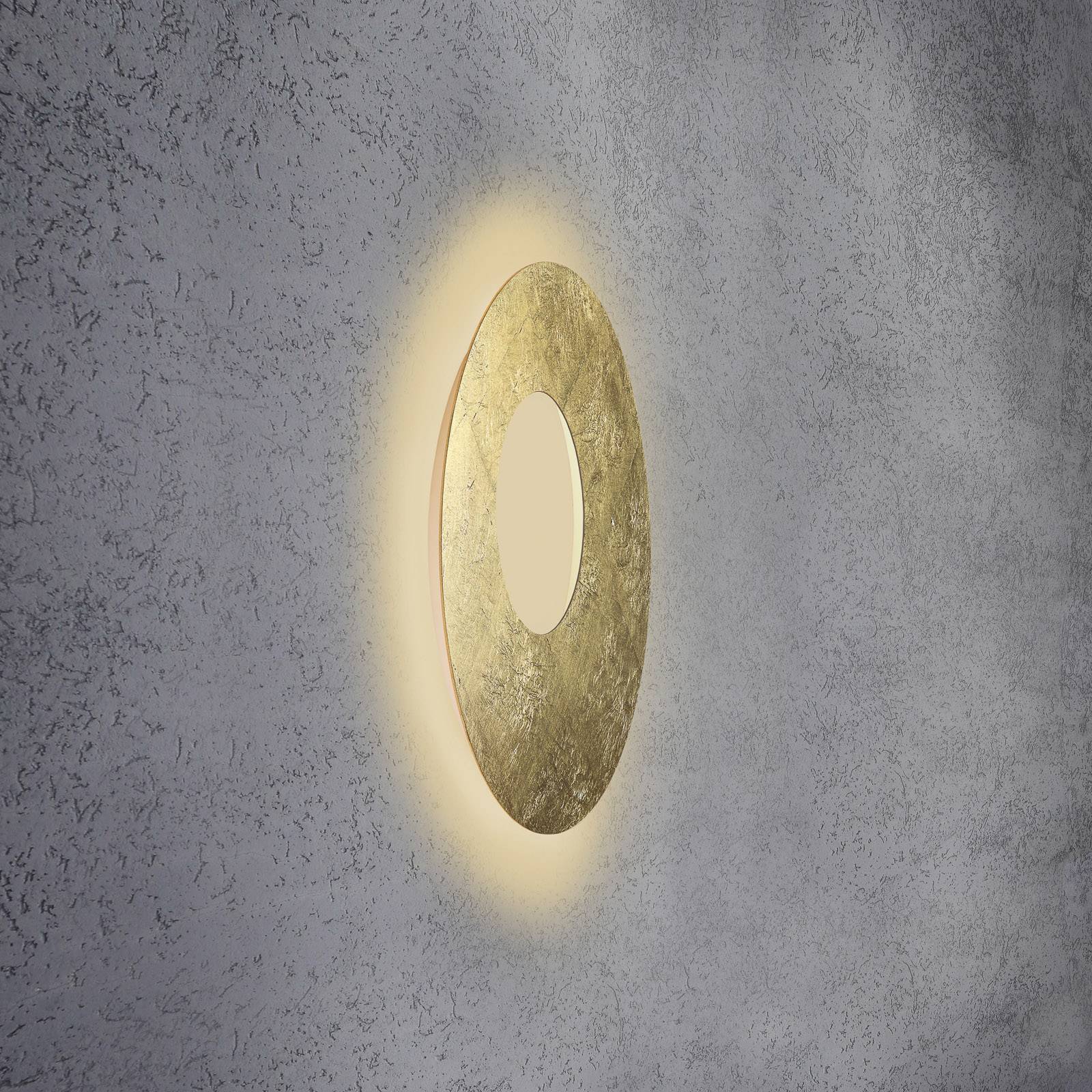 Escale Blade Open LED-vägglampa bladguld Ø 59 cm
