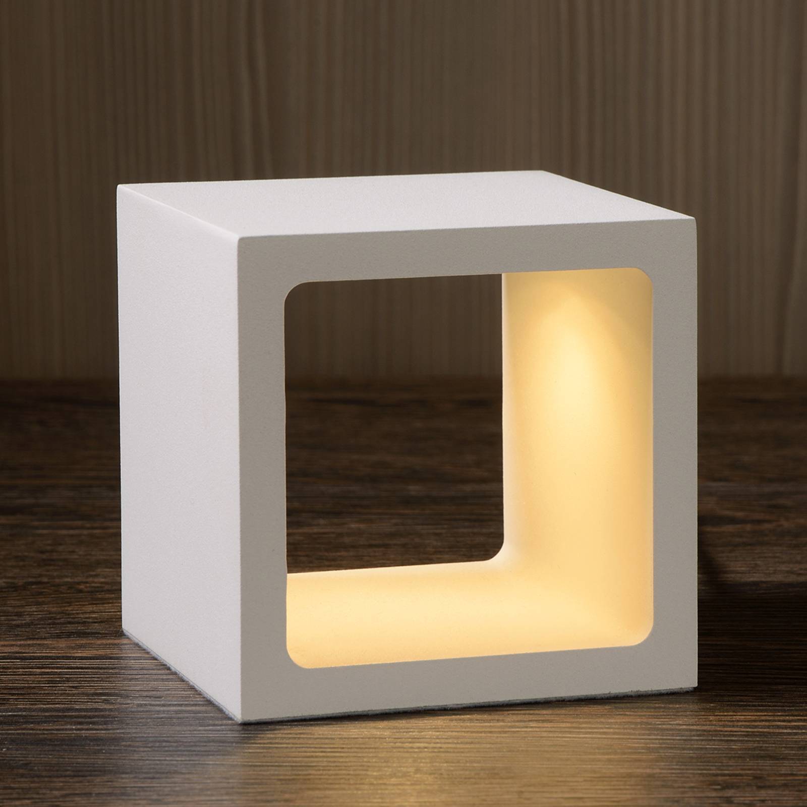Kubformad LED-bordslampa Xio