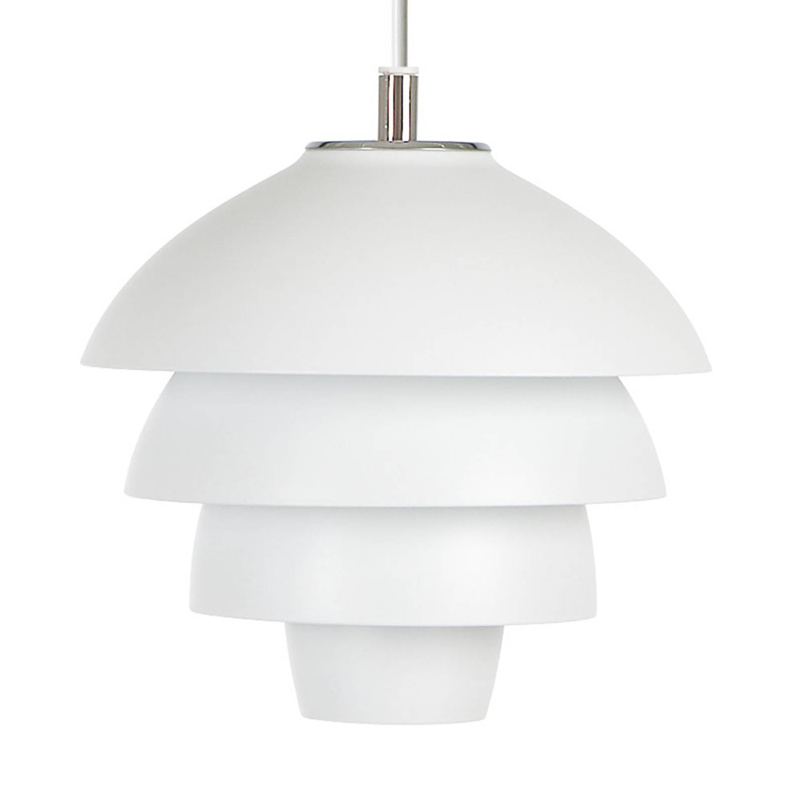 Hänglampa Valencia, Ø 18 cm, vit, med kontakt