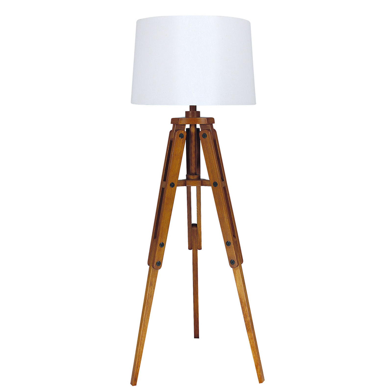 Trägolvlampa Marvin i stativform, höjd 122 cm