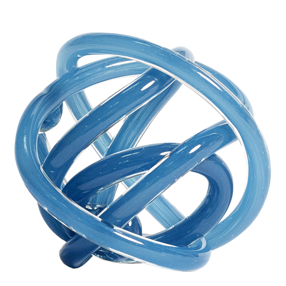 Hay - Glasskulptur Knot No 2 M Blur Steel