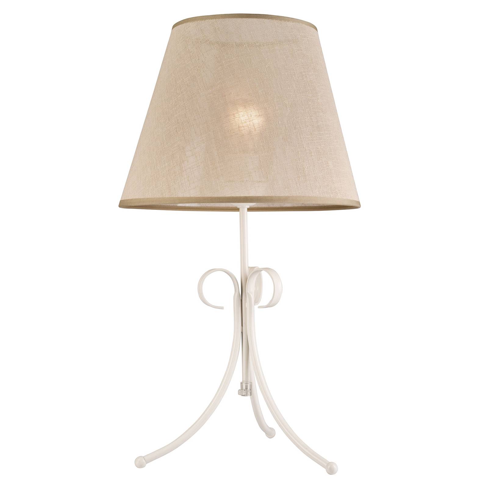 Textilbordslampa Midgrad, vit