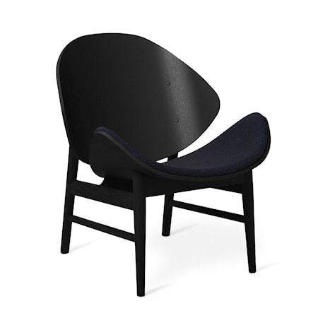 The Orange Lounge Chair S Midnight Blue Svartlackad Ek