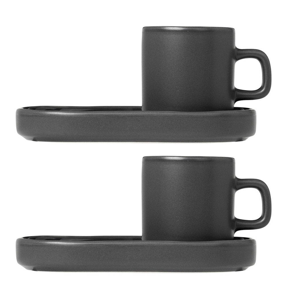 Blomus - Pilar Espressomugg med fat 2-pack Agave greene