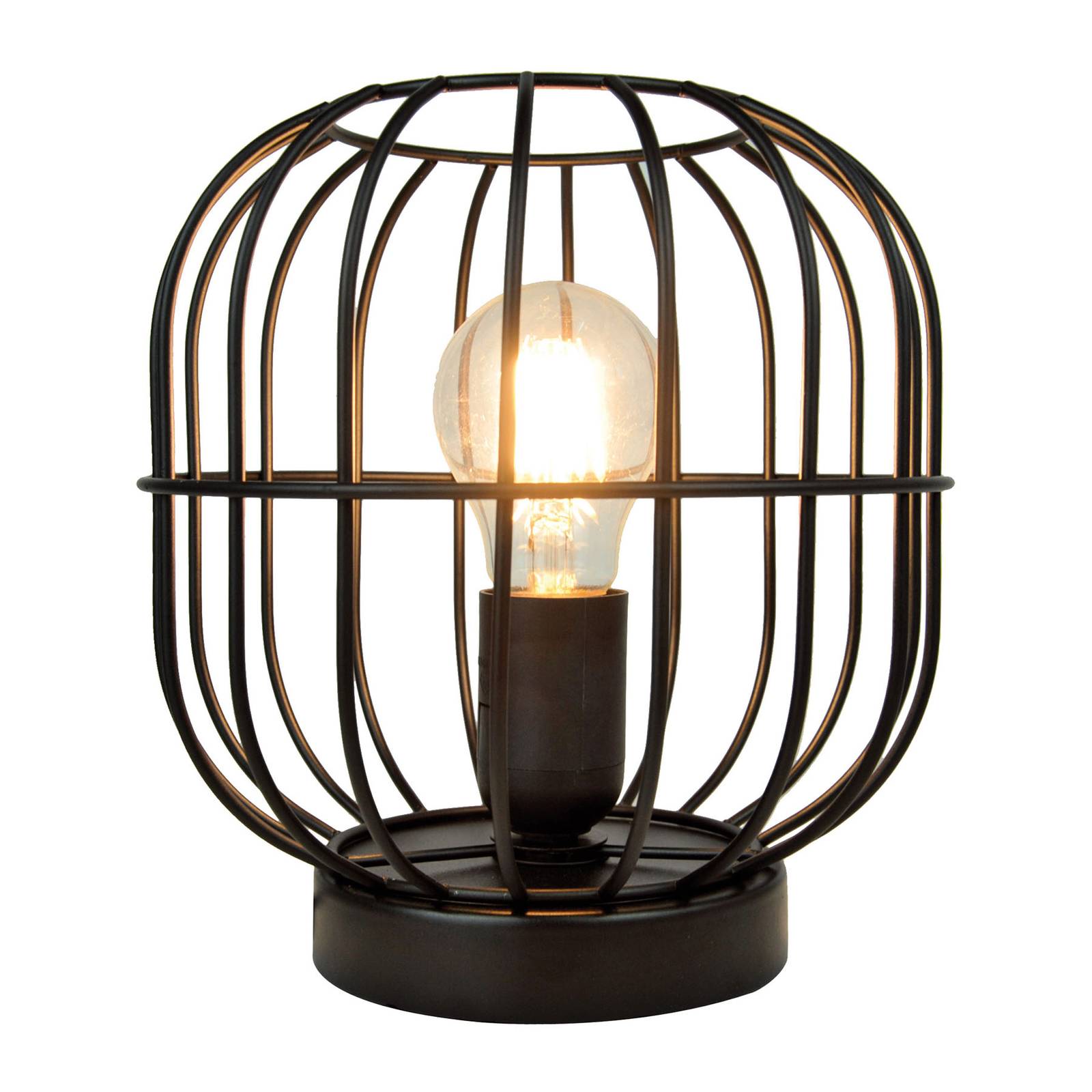 Bordslampa Zenith i burform, svart