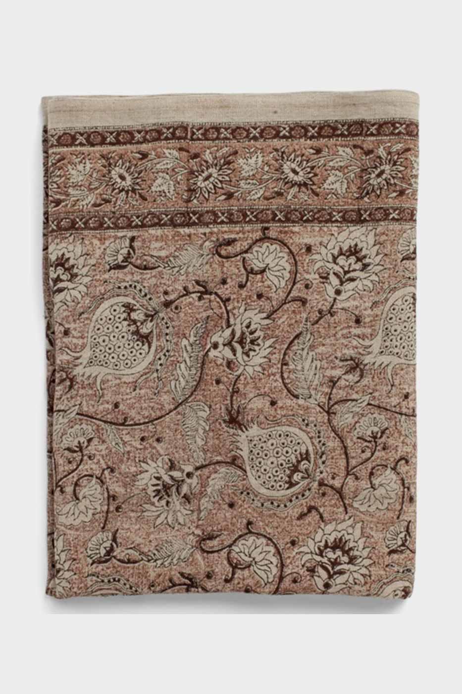 Duk Pomegranate 150x230 rust linne