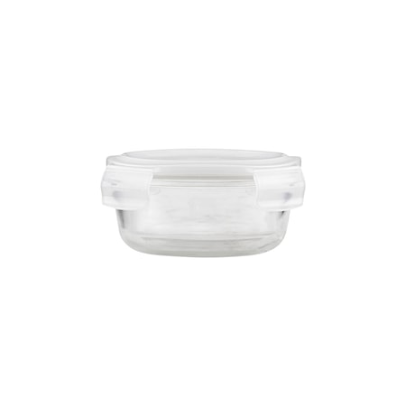 Förvaring med lock Rund Klar 14 cm