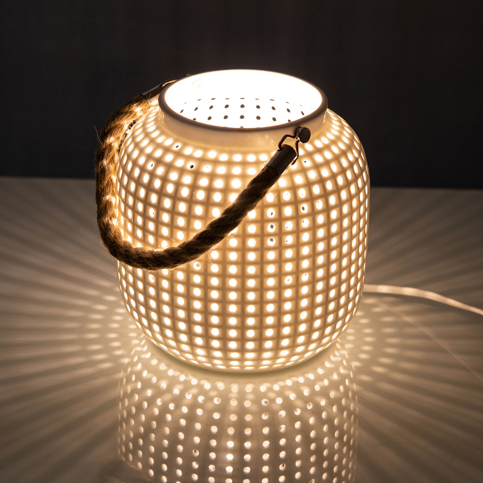 Bordslampa Bola, vit