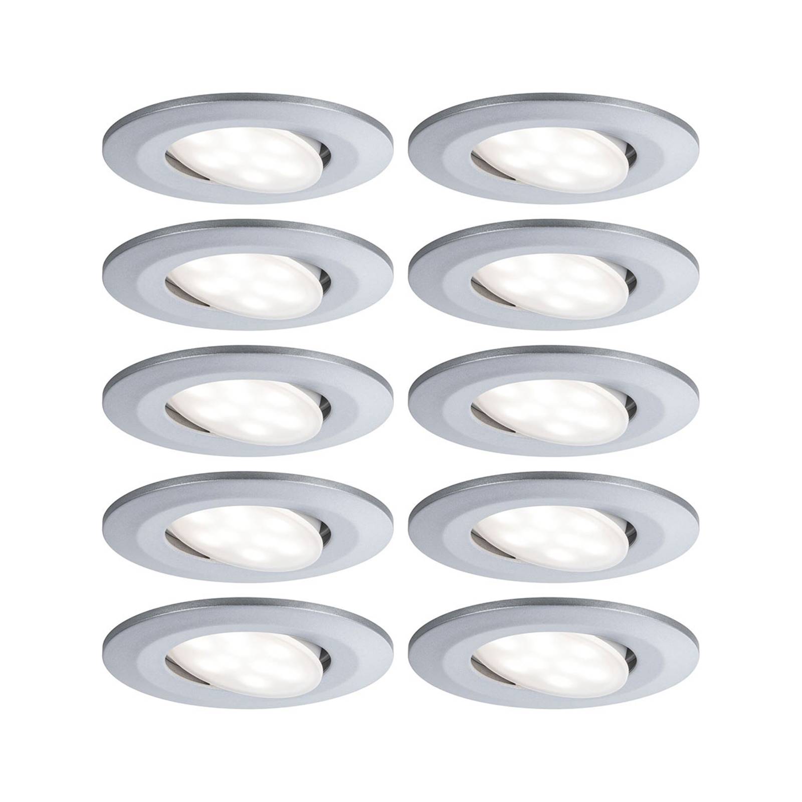 Paulmann LED-spot Calla 10-pack dimbar krom