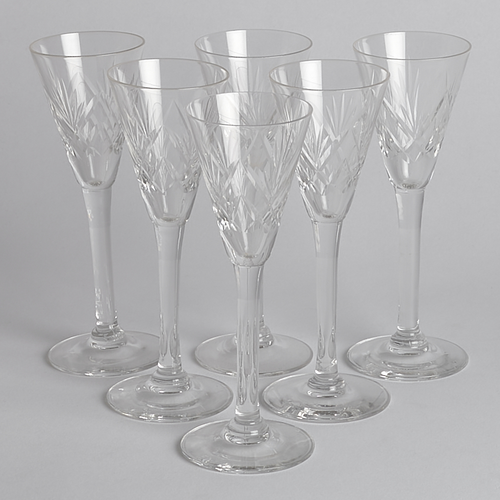 Vintage - SÅLD Snapsglas 6 st