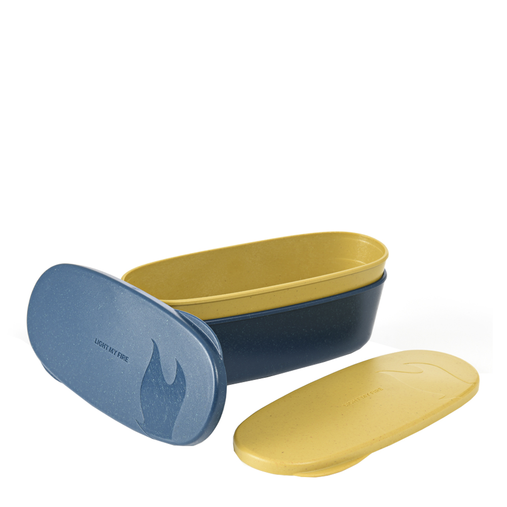 Light My Fire - Light My Fire Snap Box Oval 2-pack Musty Yellow/Hazy Blue