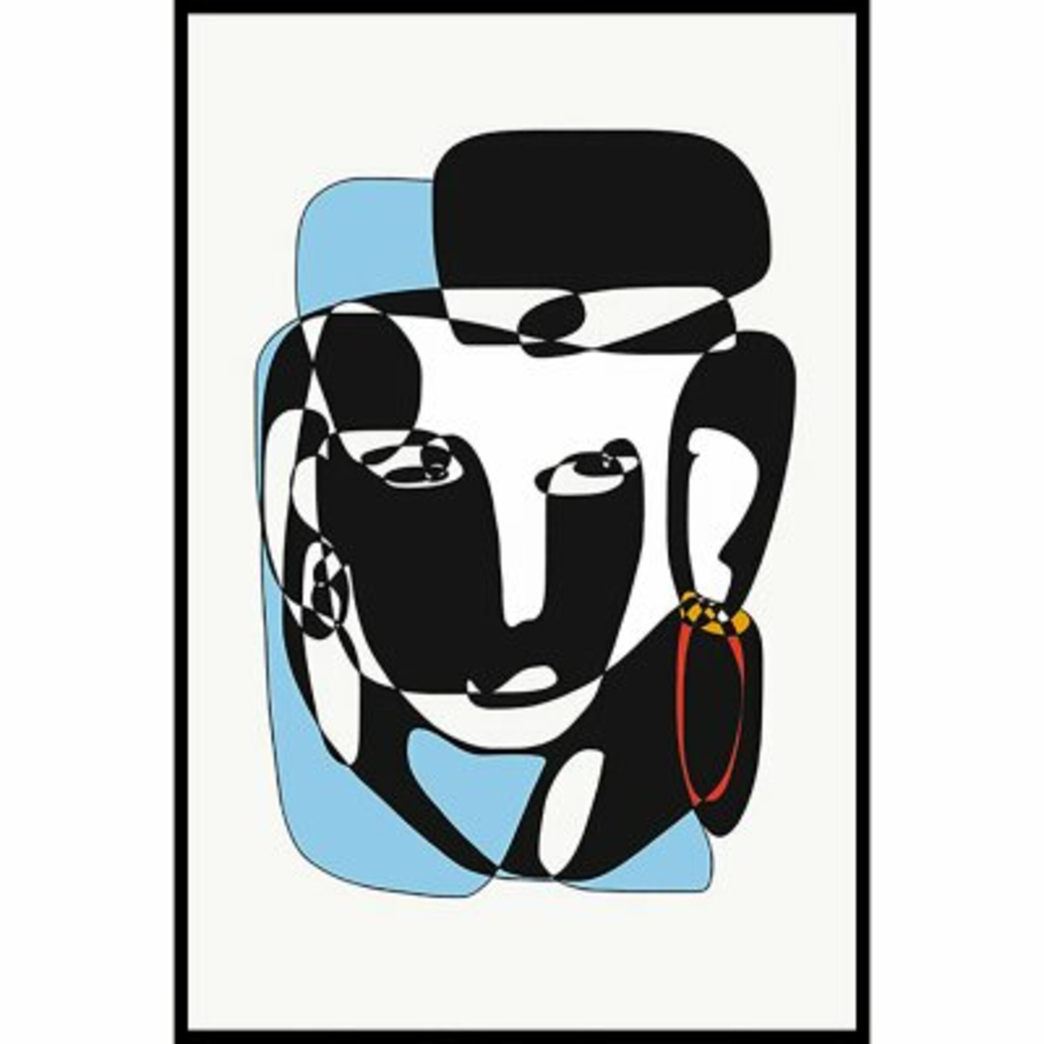Colorful Face Poster