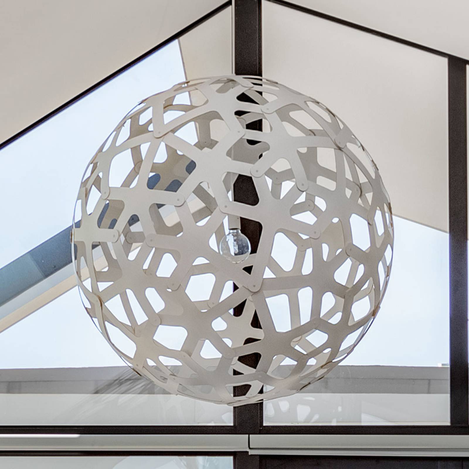 david trubridge Coral hänglampa Ø 60 cm vit