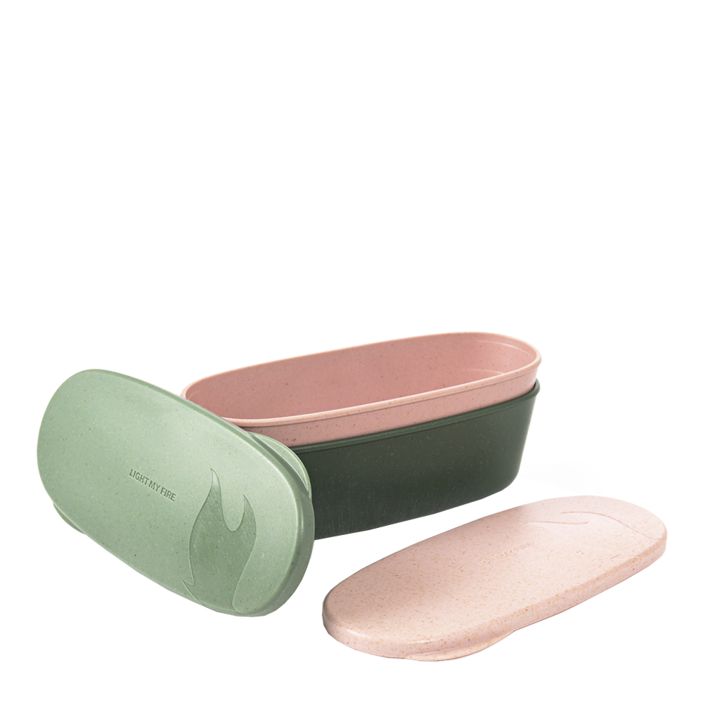 Light My Fire - Light My Fire Snap Box Oval 2-pack Sandy Green/Dusty Pink