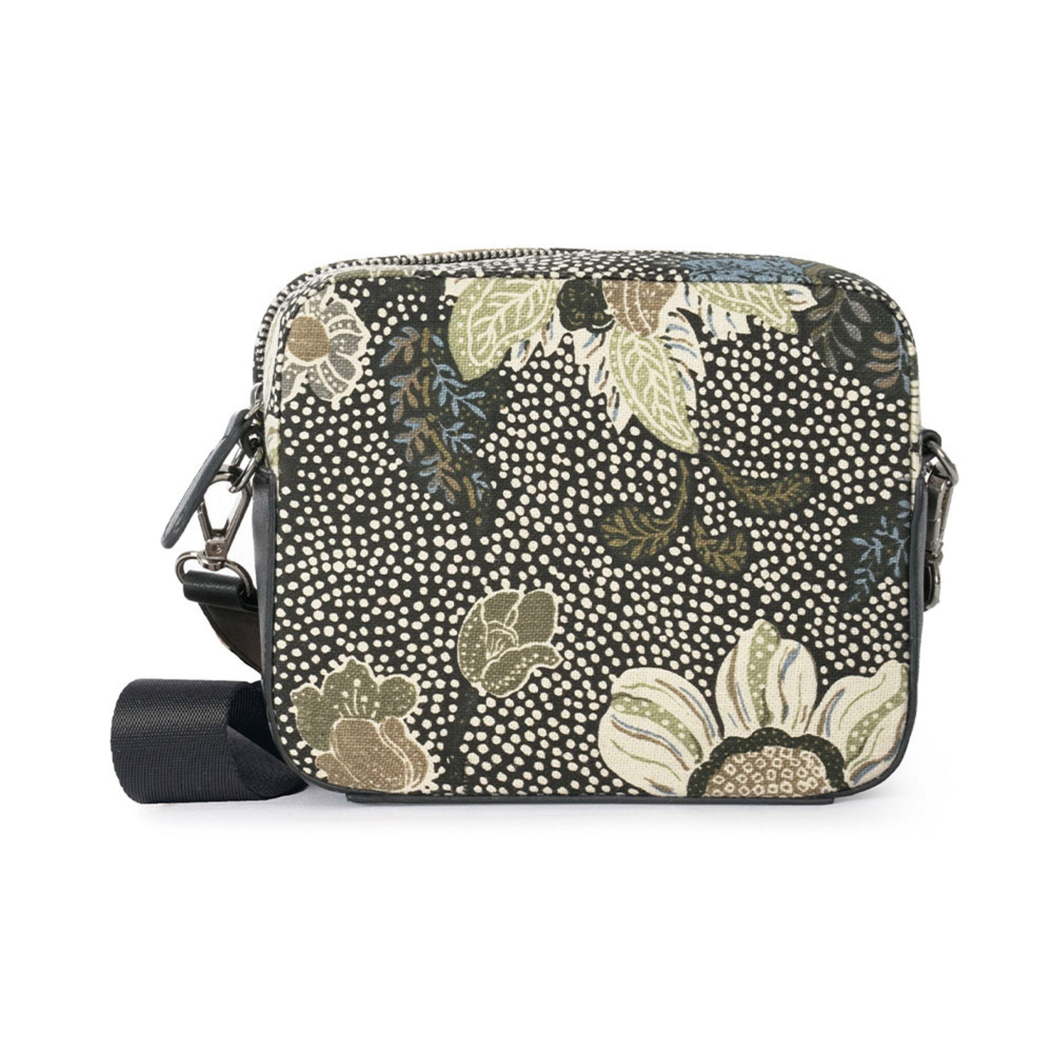 Palermo II Black Flower Linen, ONE SIZE