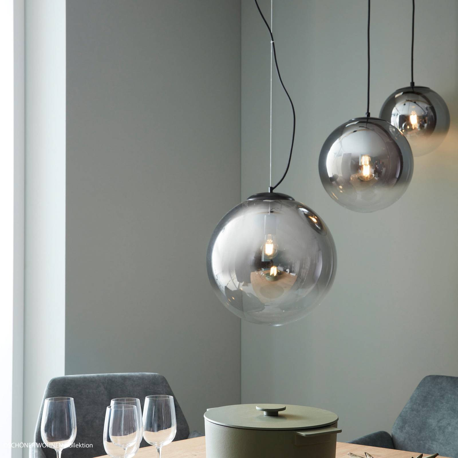 Schöner Wohnen Mirror hänglampa, Ø 40 cm