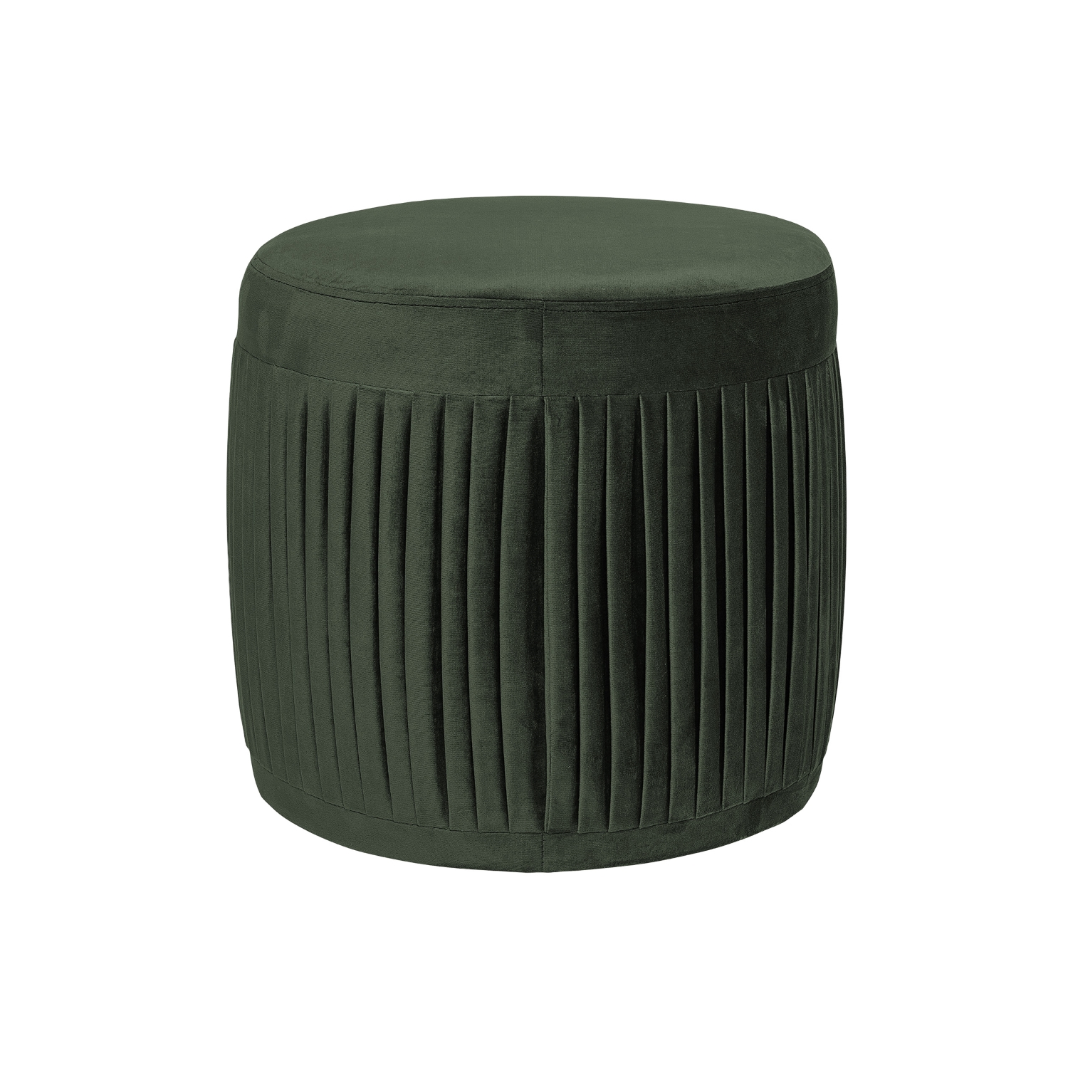 Sittpuff sammet PLEAT mörkgrön, Bloomingville