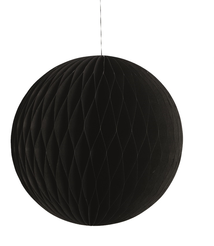 Honeycomb L Ø18 cm svart, House Doctor