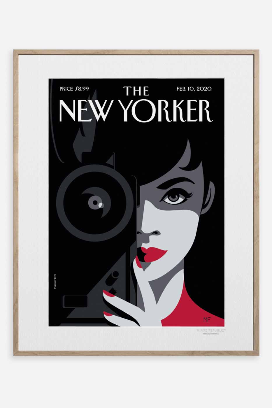 Poster The New Yorker Behind the lens 40x50 cm