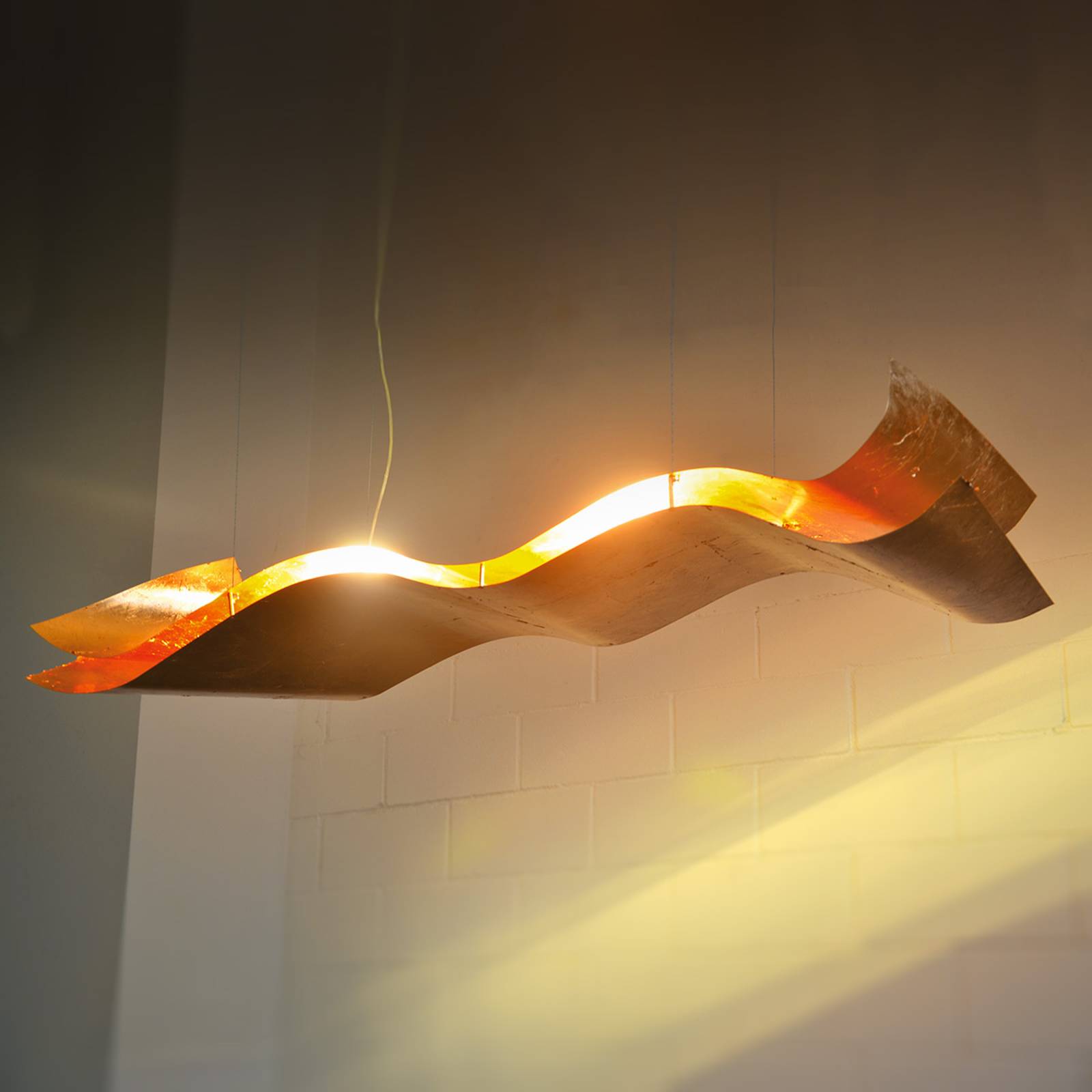Ädel taklampa A Tempo Perso med bladguld