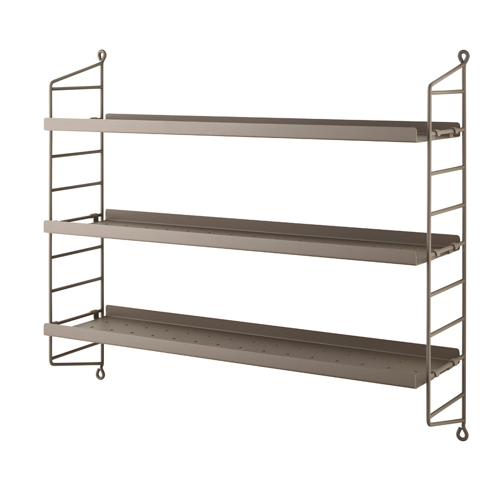 String Hylla Pocket String Metall Taupe