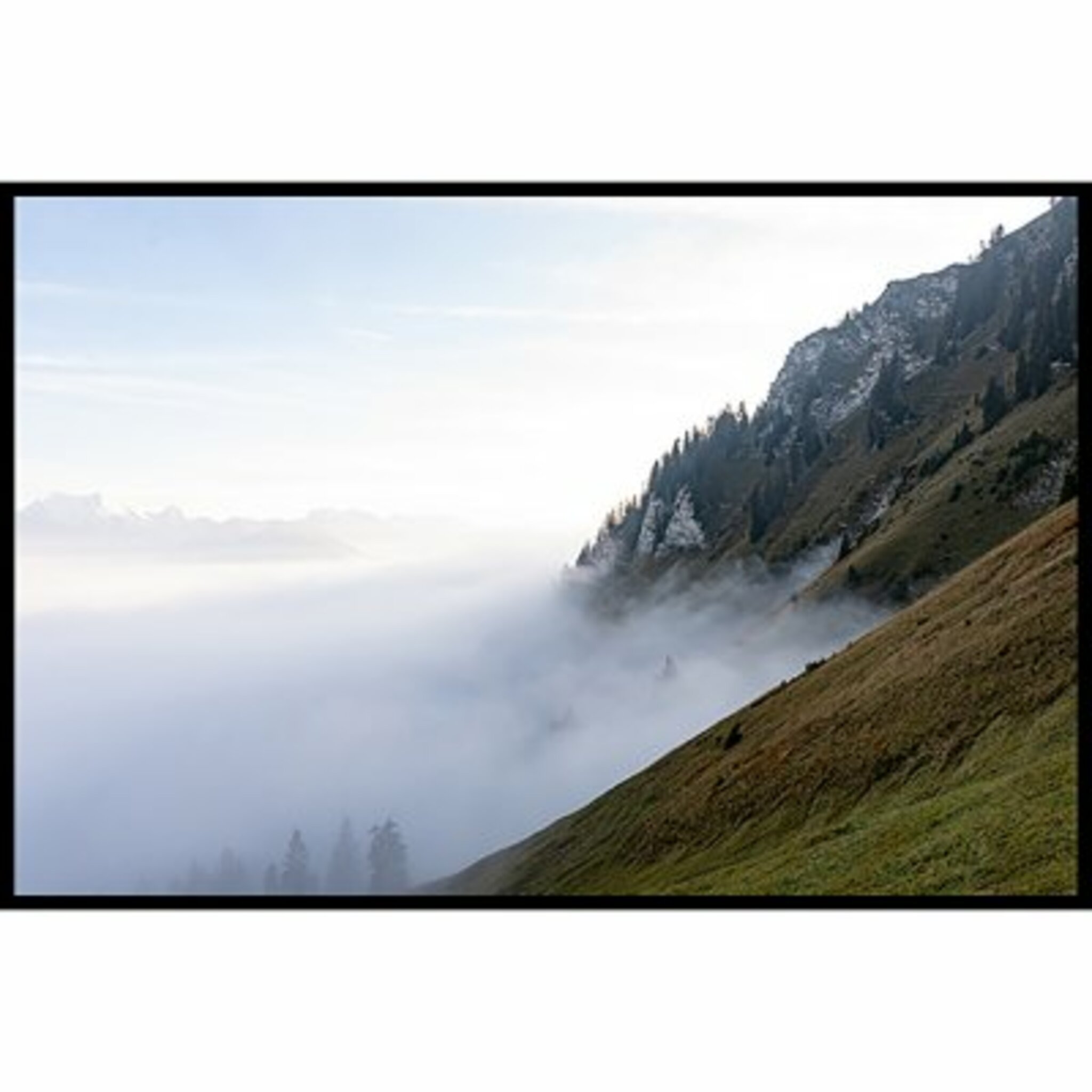 Cloudy Mountains 5 Poster