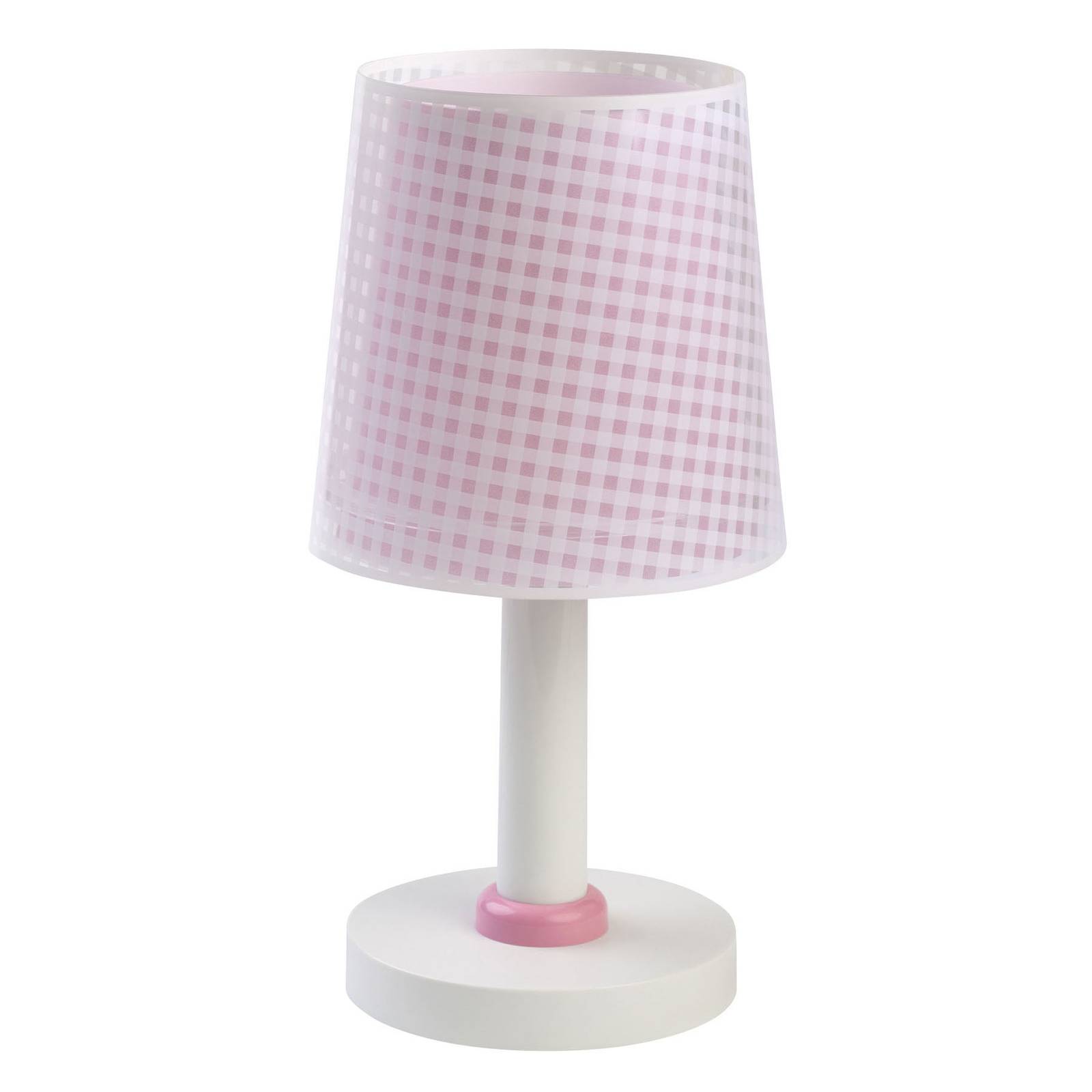 Bordslampa för barnrum Vichy rosa