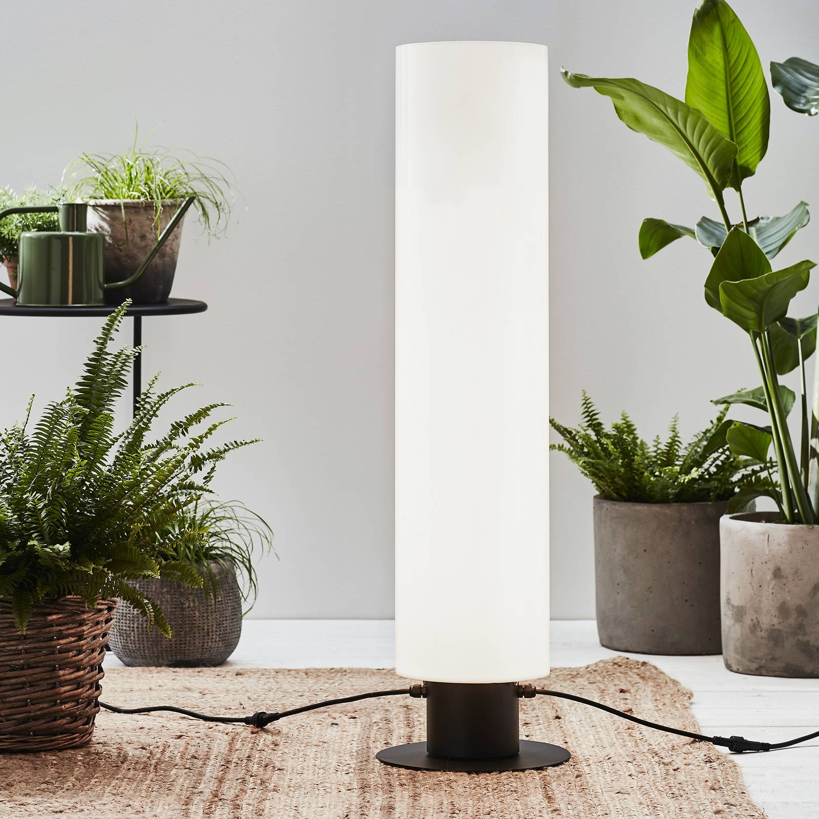 Garden 24 LED-golvlampa cylinder, höjd 110 cm