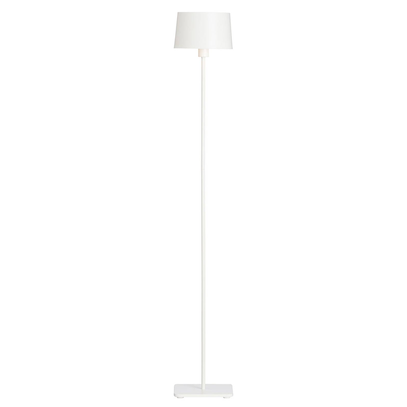 Golvlampa Cuub av metall, vit