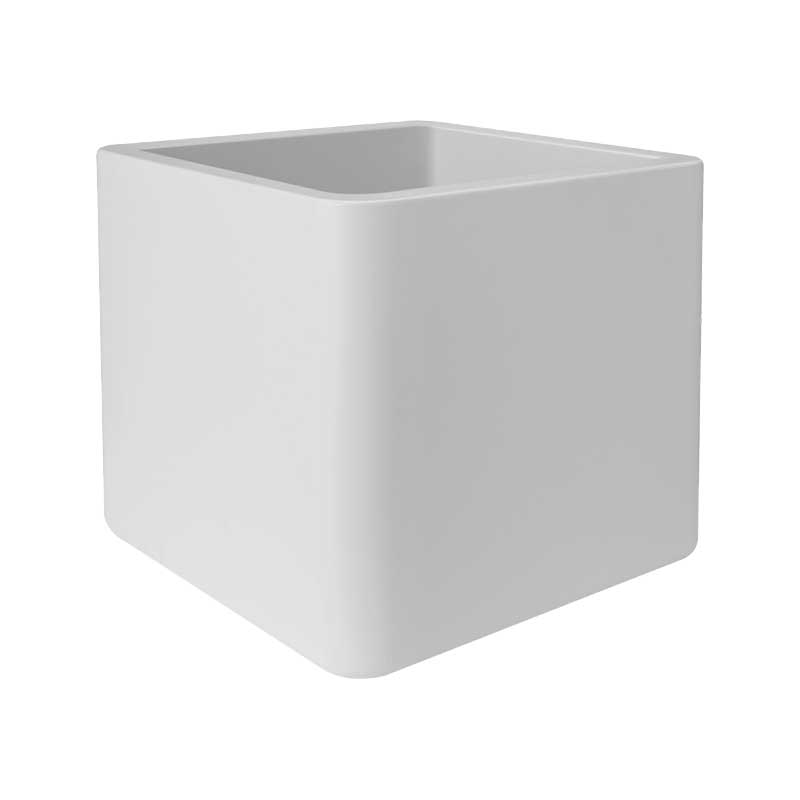 Kruka Pure Soft Brick med hjul, vit