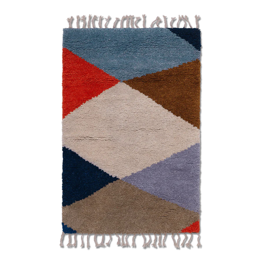Harlequin Handknuten ullmatta Ferm Living