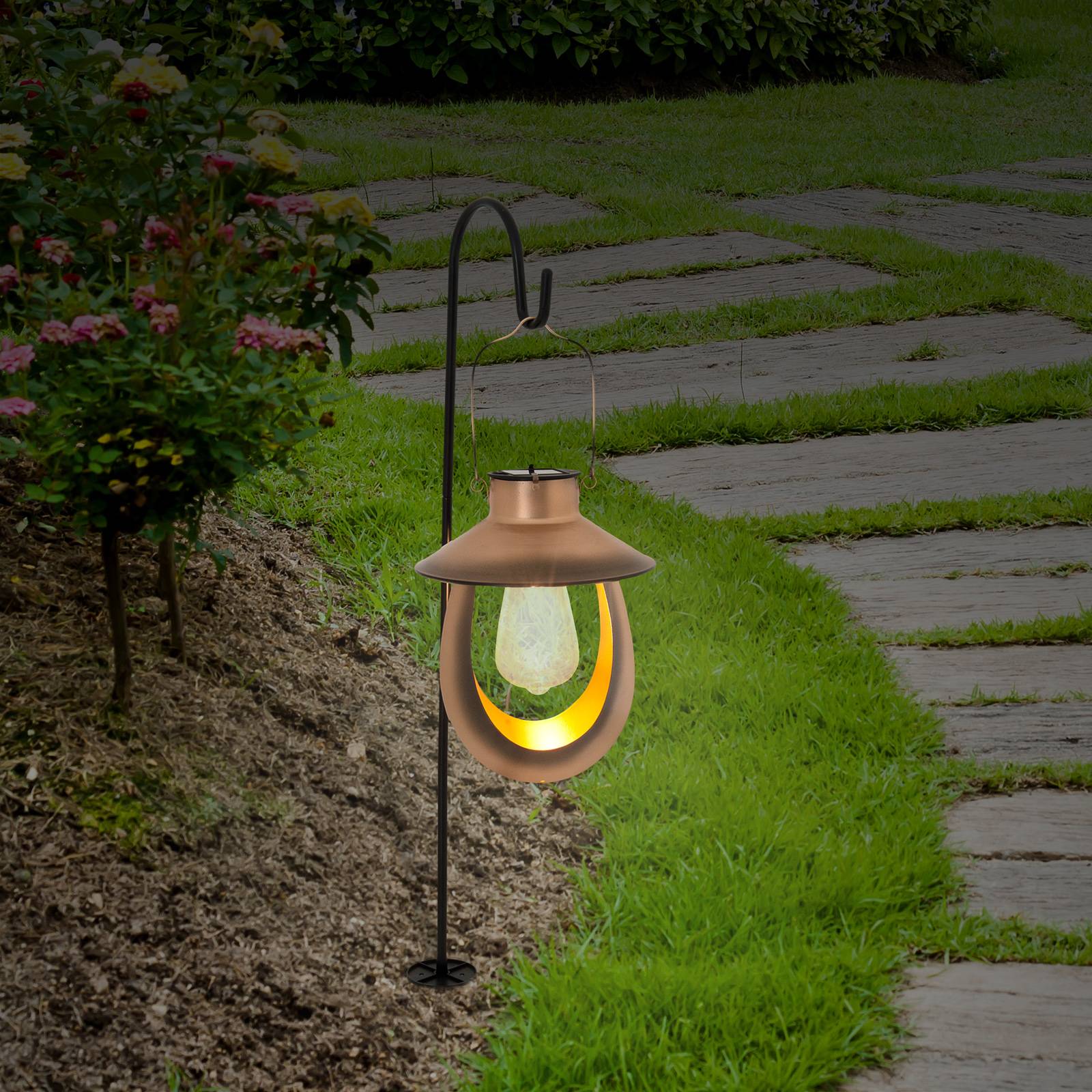Dekorativ soldriven LED-lykta 6108347, markspett