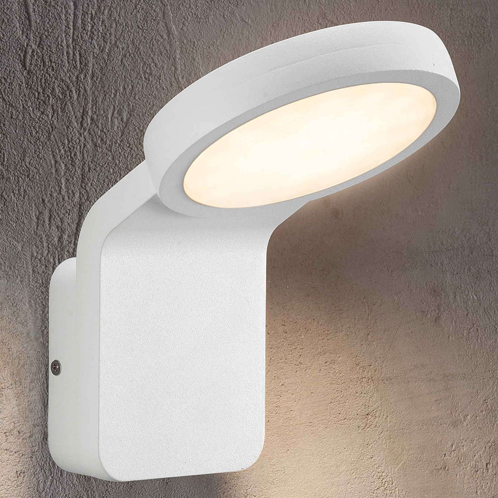 Effektiv LED-utomhusvägglampa Marina vit