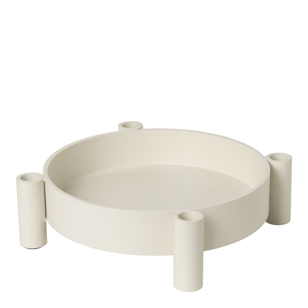 Broste Copenhagen - Silke Adventsljusstake 32 cm Varmgrå